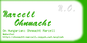 marcell ohnmacht business card
